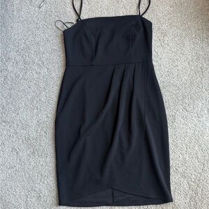 Express Black Spaghetti Strap Sheath Dress
